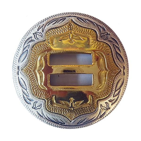 Tandy ~ Silver with Brass Concho