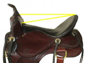 Saddle seat size for the rider.