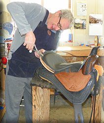 Dave working in the shop