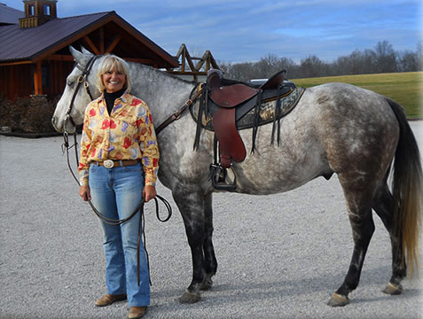 Jennifer S and her new custom horse saddles